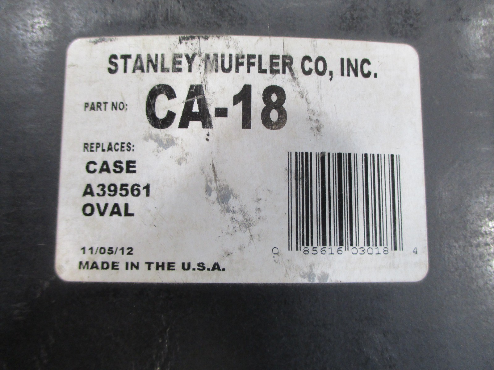 CASE 480, 580, 470, 570, STANLEY MUFFLER, CA-18, (NOS, USA MADE) #G148G & G188D