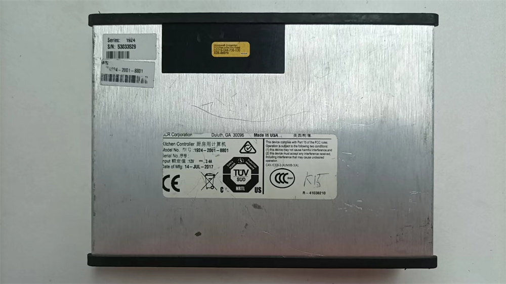 NCR 1924-0122-8801 / 1924-8004-0000 /1924-0022-8801Kitchen Controller USED