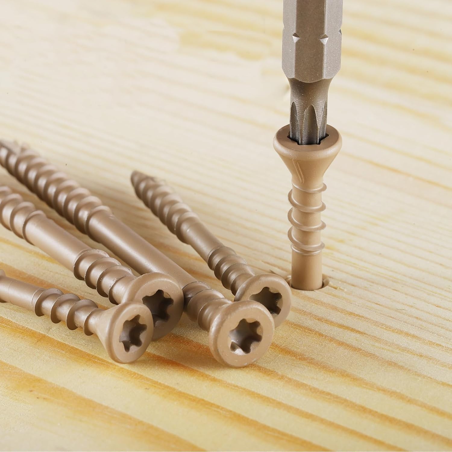 Deck Screws 3 Inch Exterior Wood Screws Flat Head Torx Drive Rust Resistant E…