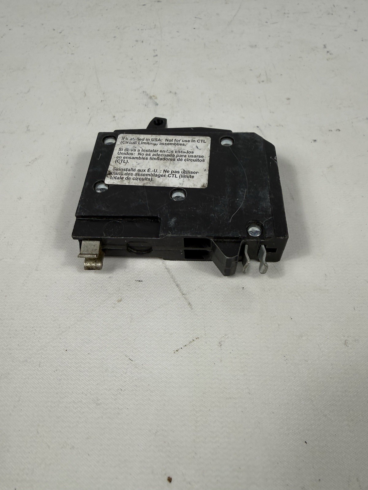 Square D QOT2020NC, TWIN, Tandem, 1 Pole, 20 Amp Circuit Breaker, QO 20A NO HOOK