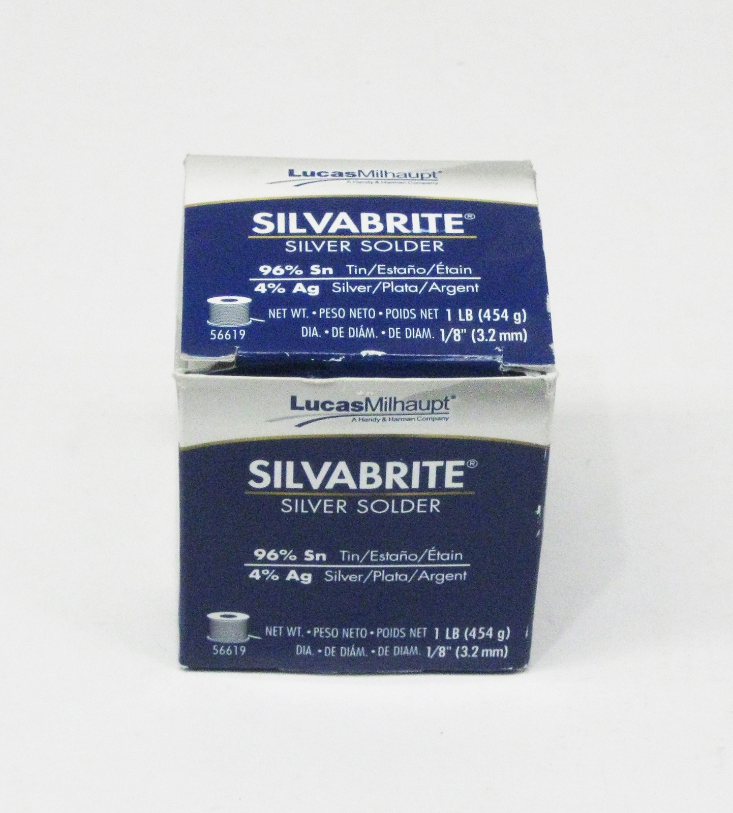 56619 Lucas Milhaupt Wolverine Silvabrite 1/8″ x 1lb 4% Silver 96% Tin Solder