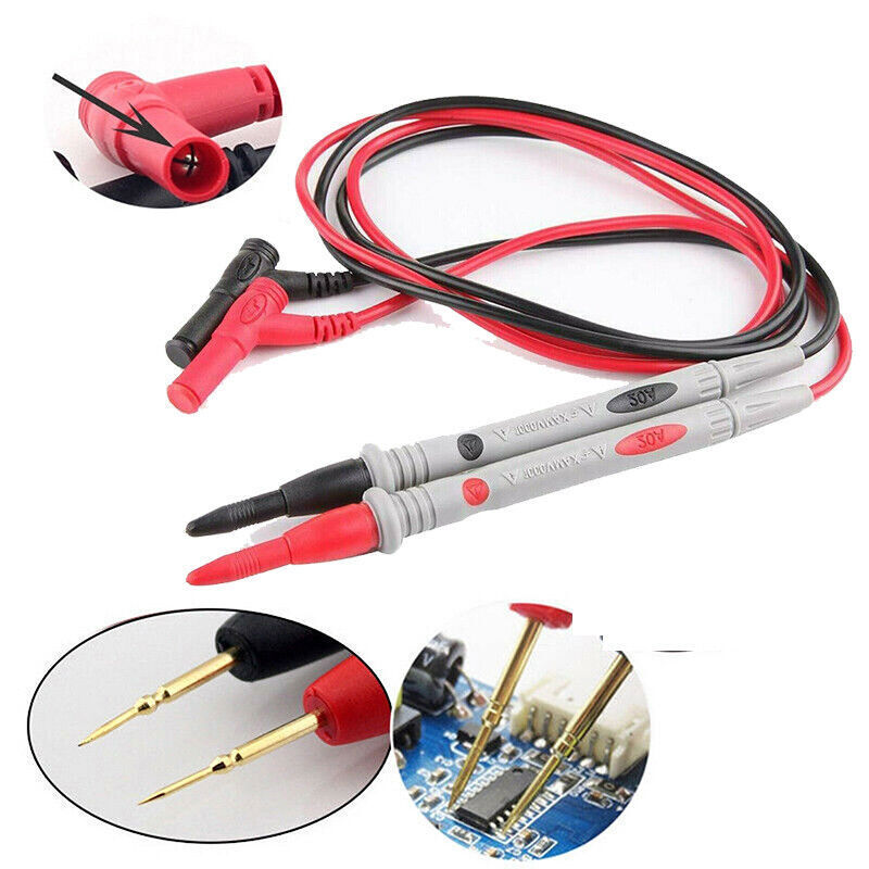 Multimeter Test Leads for Meter Electrical Alligator Clip Probes 1000V 20A