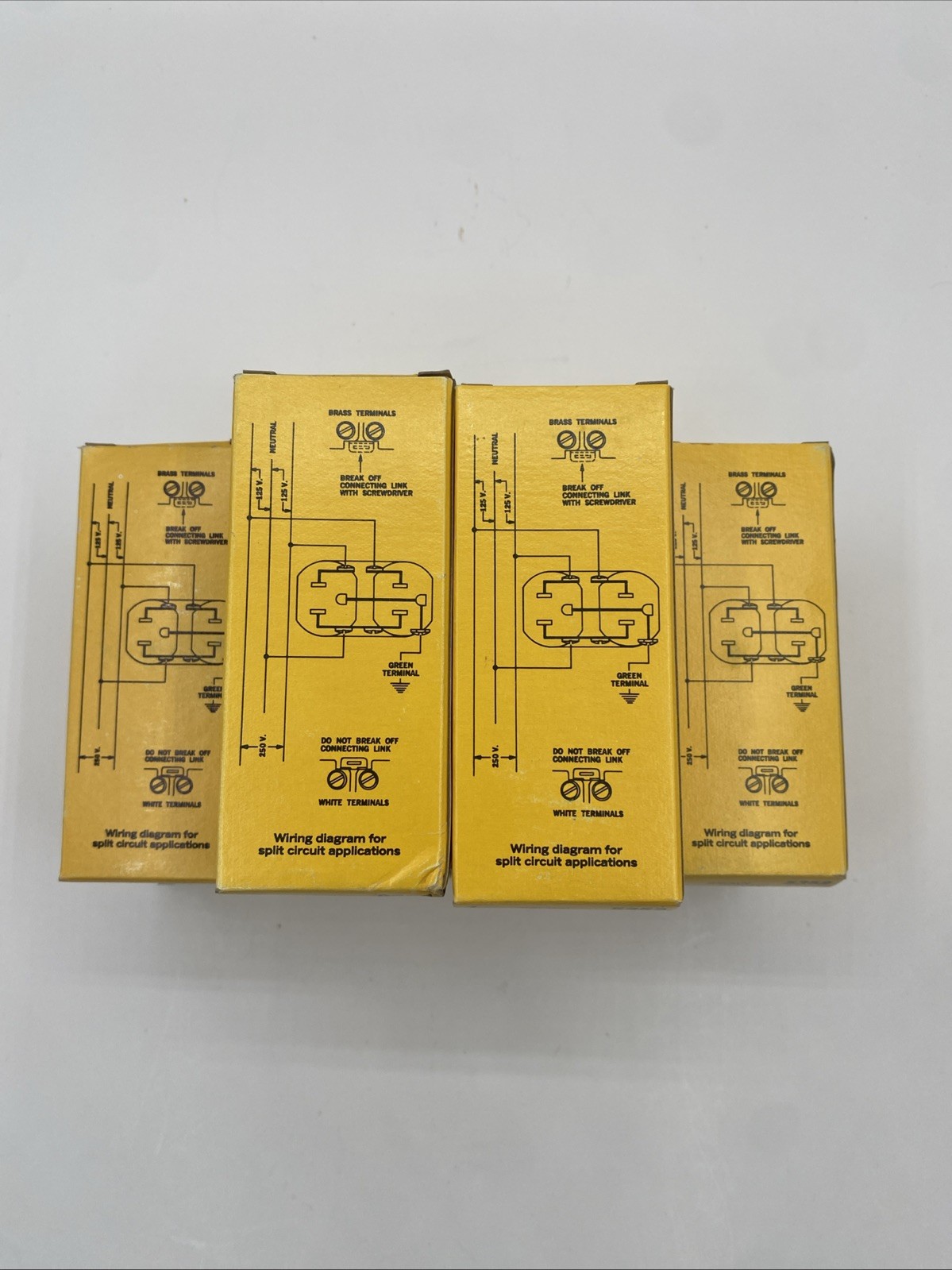 Hubbell 5352 Duplex Outlet LOT OF 10 Brown Spec Grade 20A 125V AC or DC 3 Wire