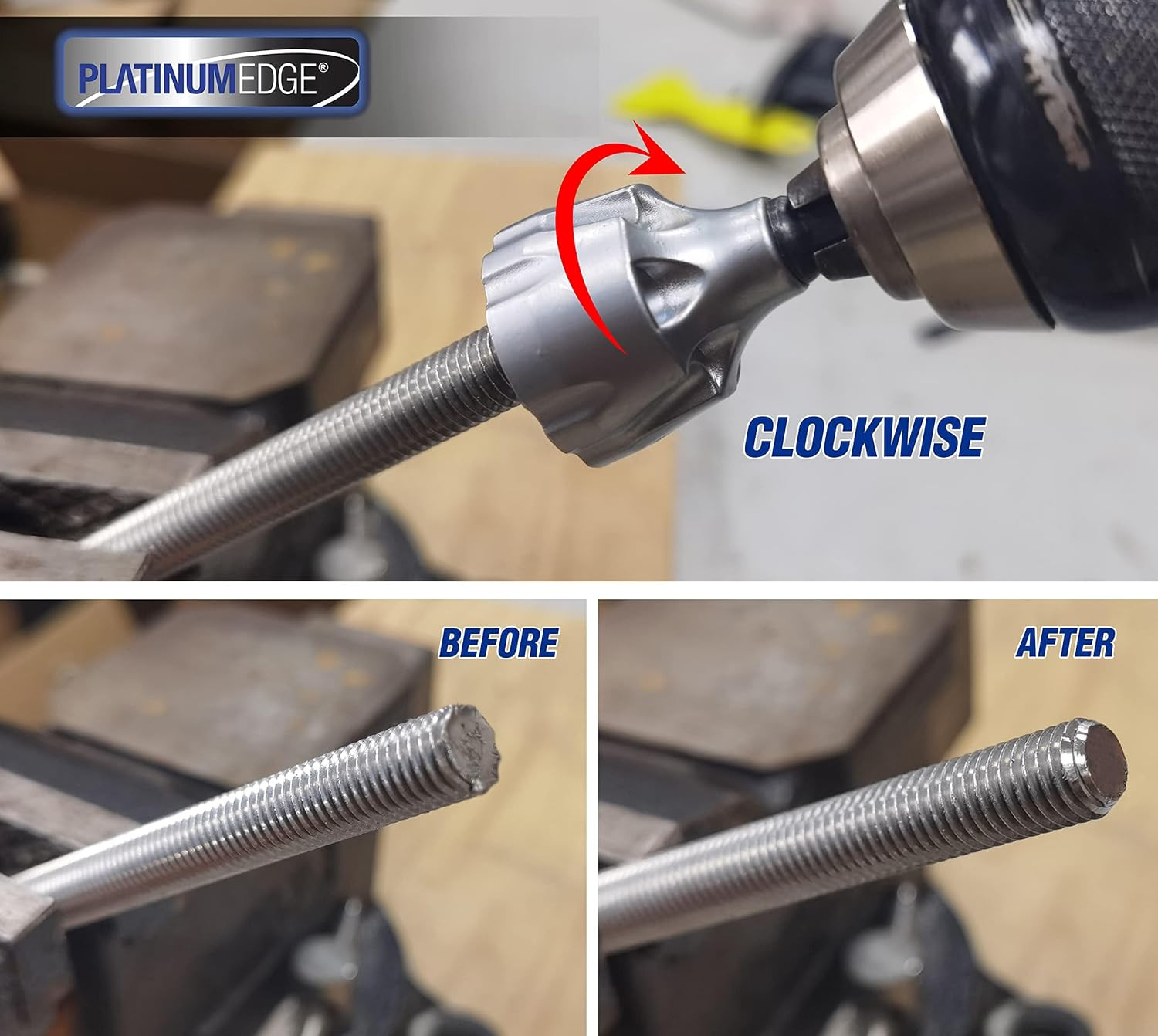 Deburring External Chamfer Tool with 3 Tungsten Carbide