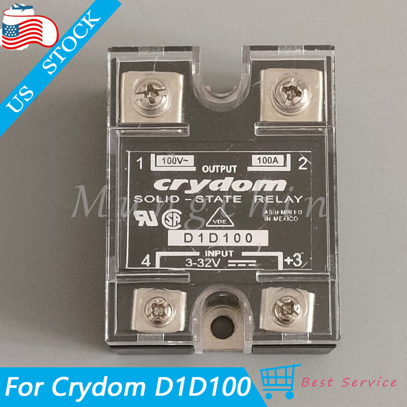 For Crydom D1D100 Solid State Relay SPST D1D100 100VDC/100A IP00 3-32VDC