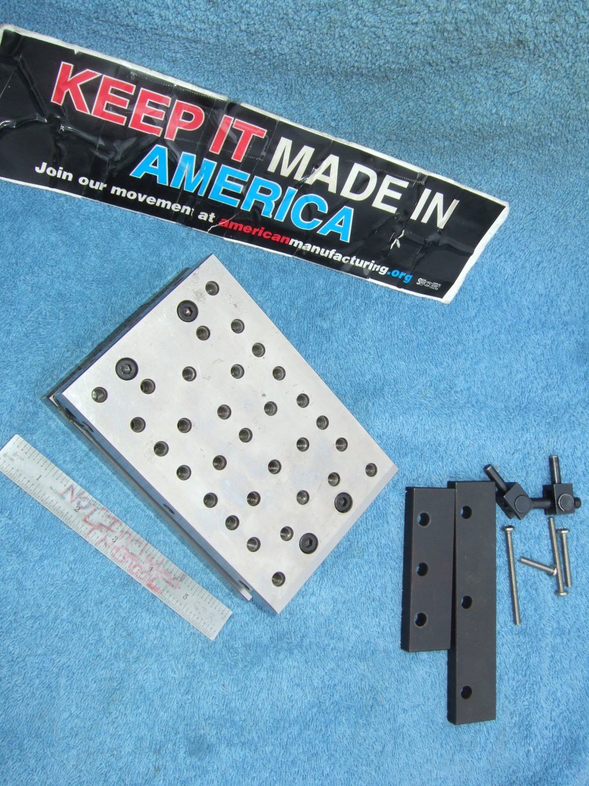 HERMANN SCHMIDT PNM4X6 Single Angle Adjustable Sine Plate Used $1150 WHEN NEW QA