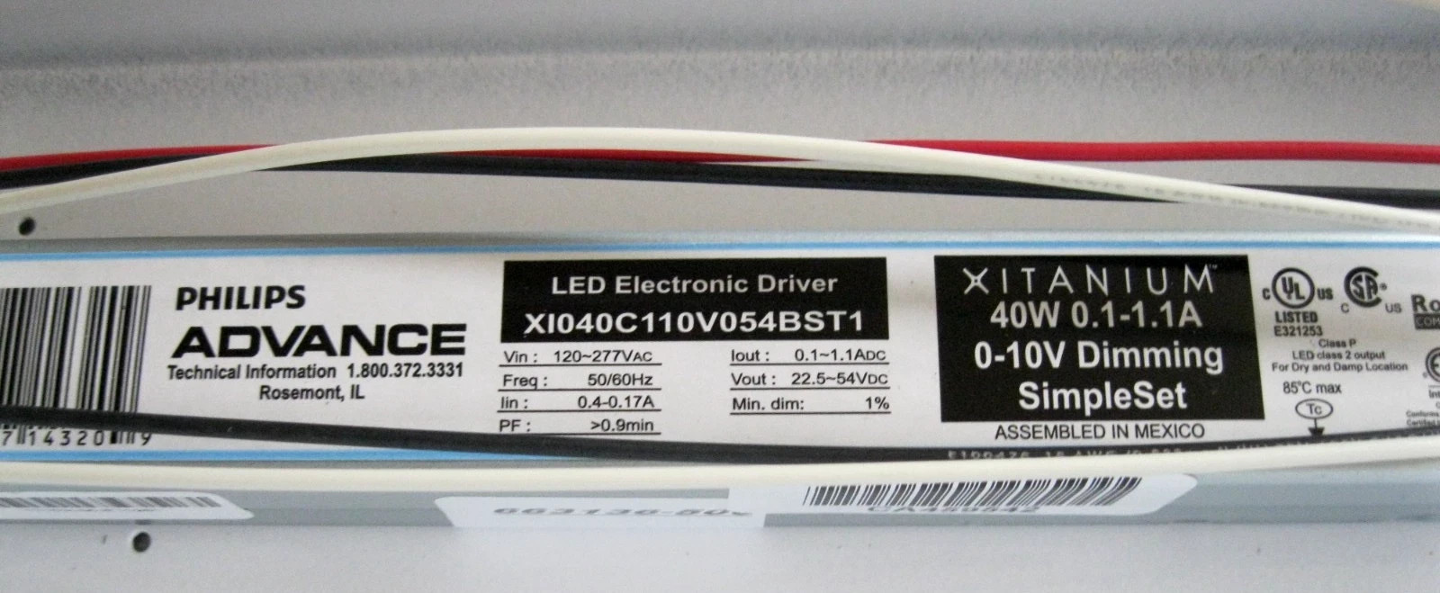 LSI SDL4 LED Strip Light Fixture 4FT – 54W – 0‑10V Dimmable – USA Made – New