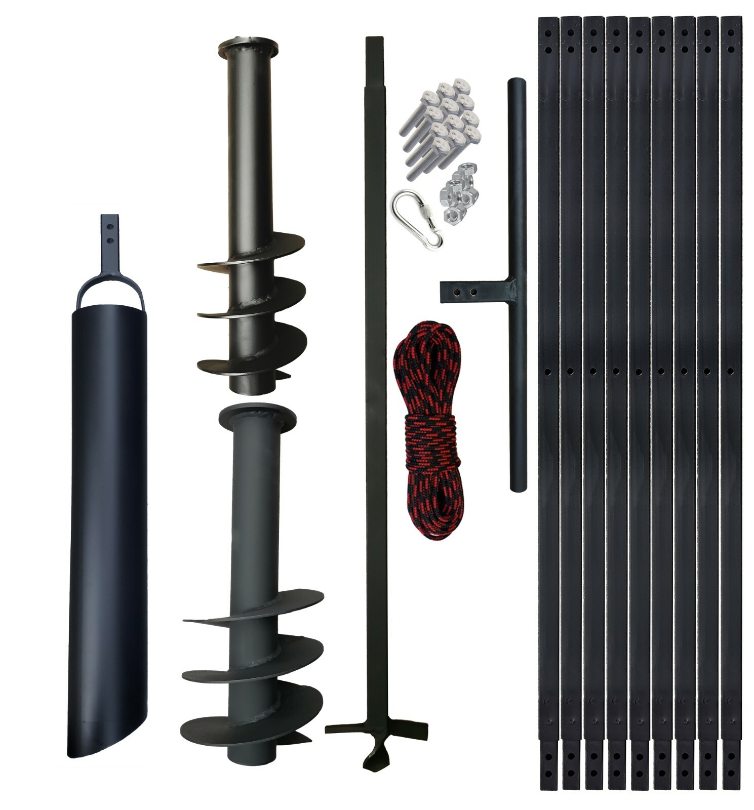 PWSAM HAND WELL AUGER DIY 4-7inch UP TO 55 FT + Flap Bailer
