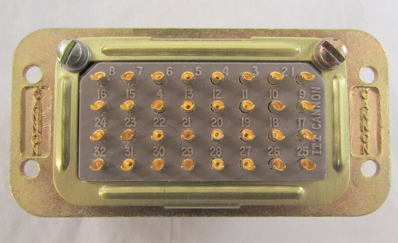 NEW ITT Cannon DPA-32-33S-3 Rack & Panel Connector Plug AS39029