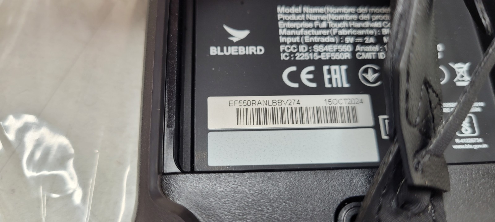 BLUEBIRD EF550R-ANLB ULTRA-RUGGED HANDHELD COMPUTER WIFI 4/64GB NEW IN BOX