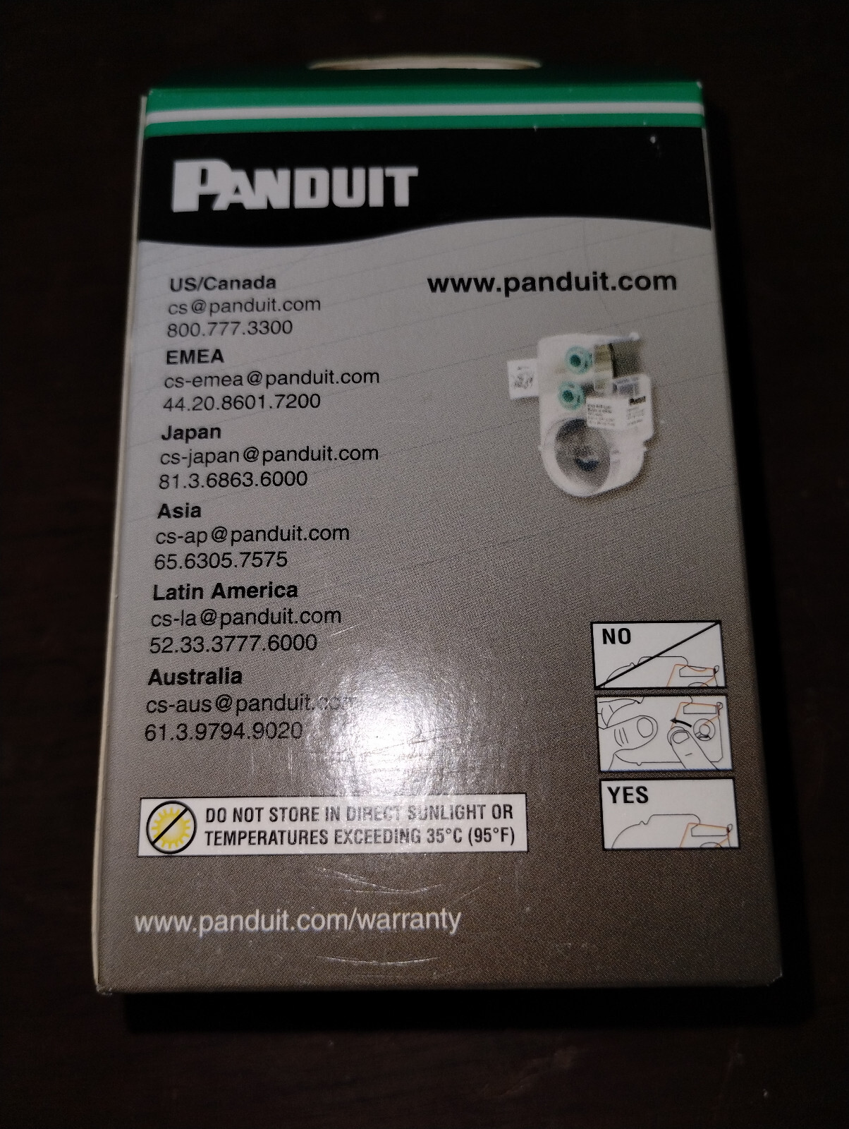 Panduit C200X100YMC P1 Cassette Black on Silver 1×2″