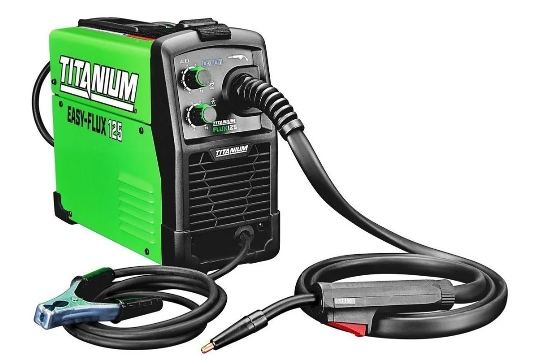 Titanium Easy-Flux 125 Inverter Power Source Wire Feeder and Gun Package New
