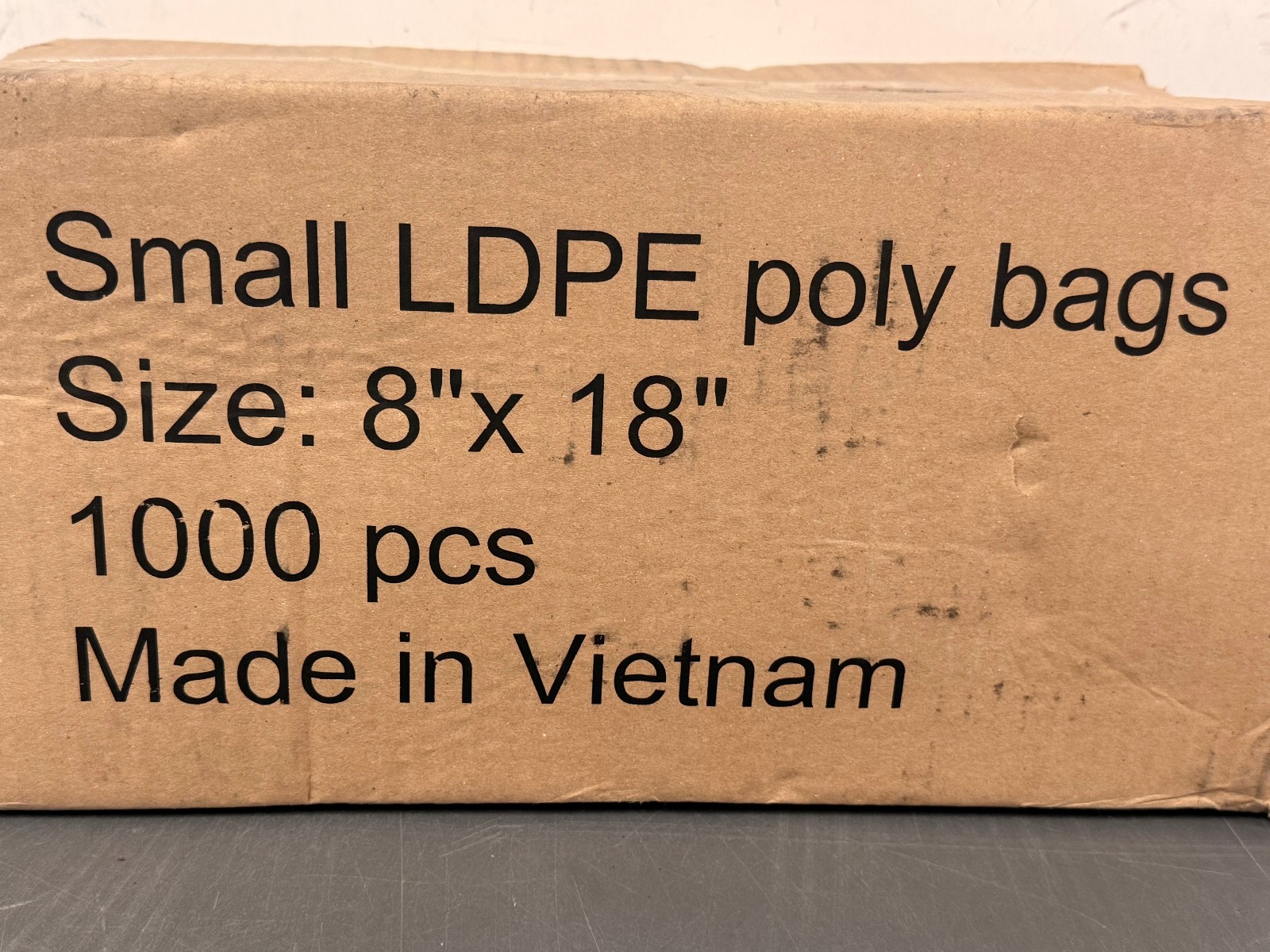CASE OF 1,000 Clear 1.5 Mil Food Safe 8″ x 18″ Flat Open-Top LDPE Poly Bags