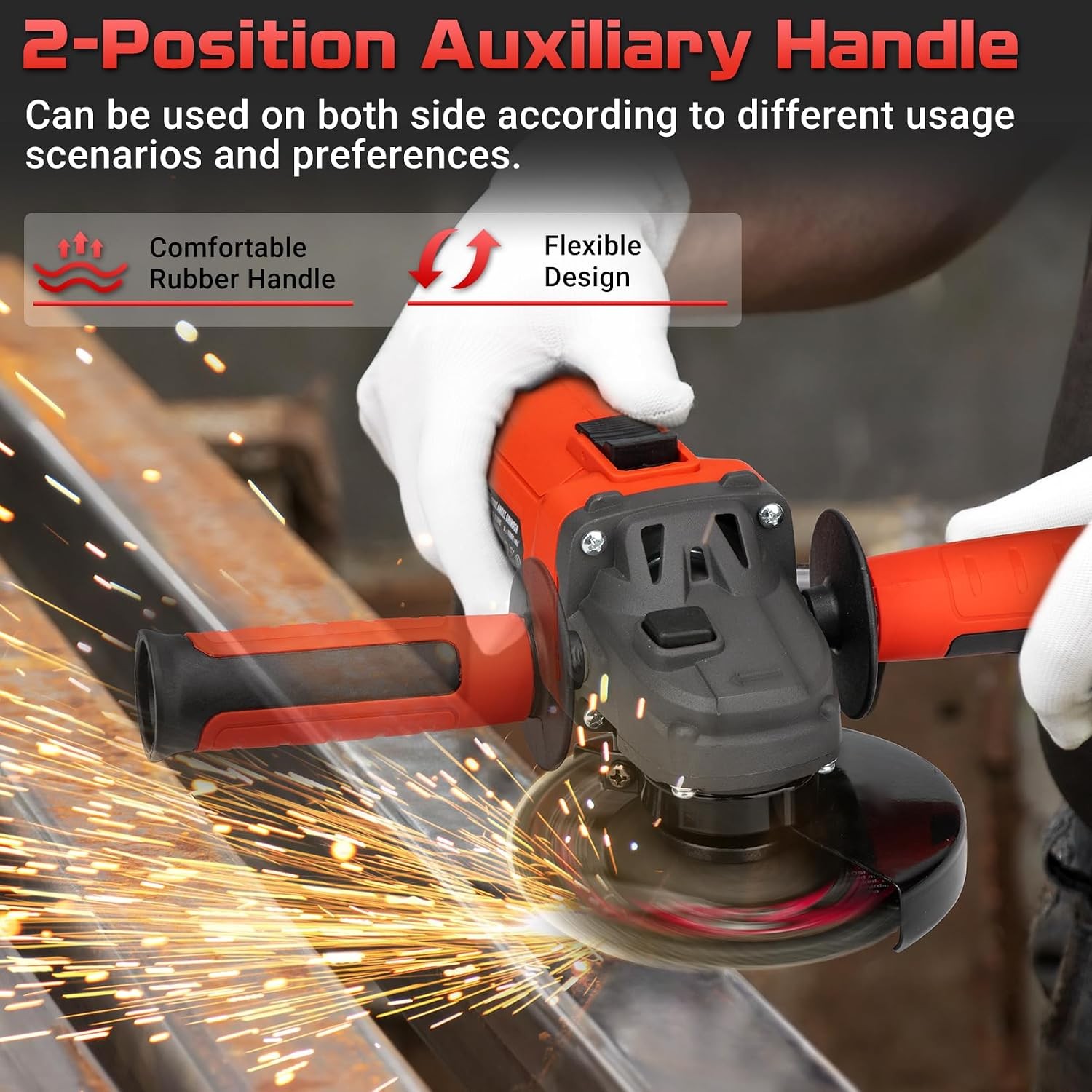 SHALL 4.5″ 4A Angle Grinder 3 Cutting Discs