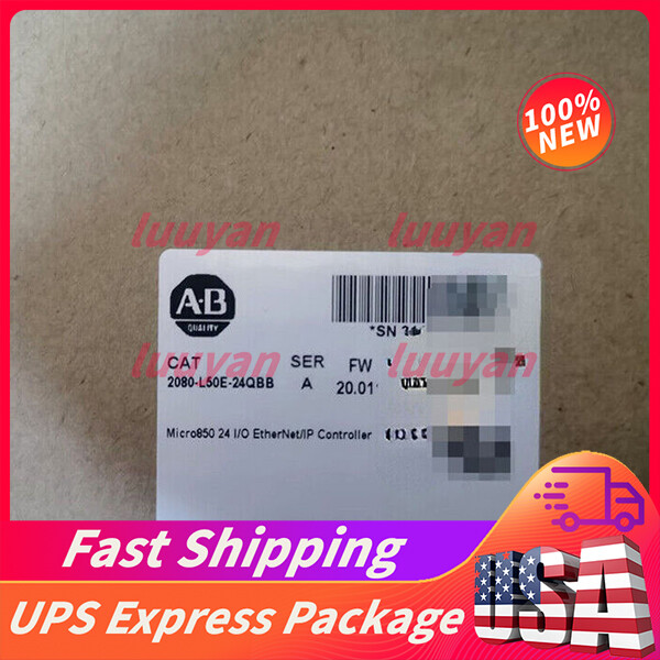 New Allen-Bradley 2080-L50E-24QBB Micro850 24 I/O EtherNet/IP Controller