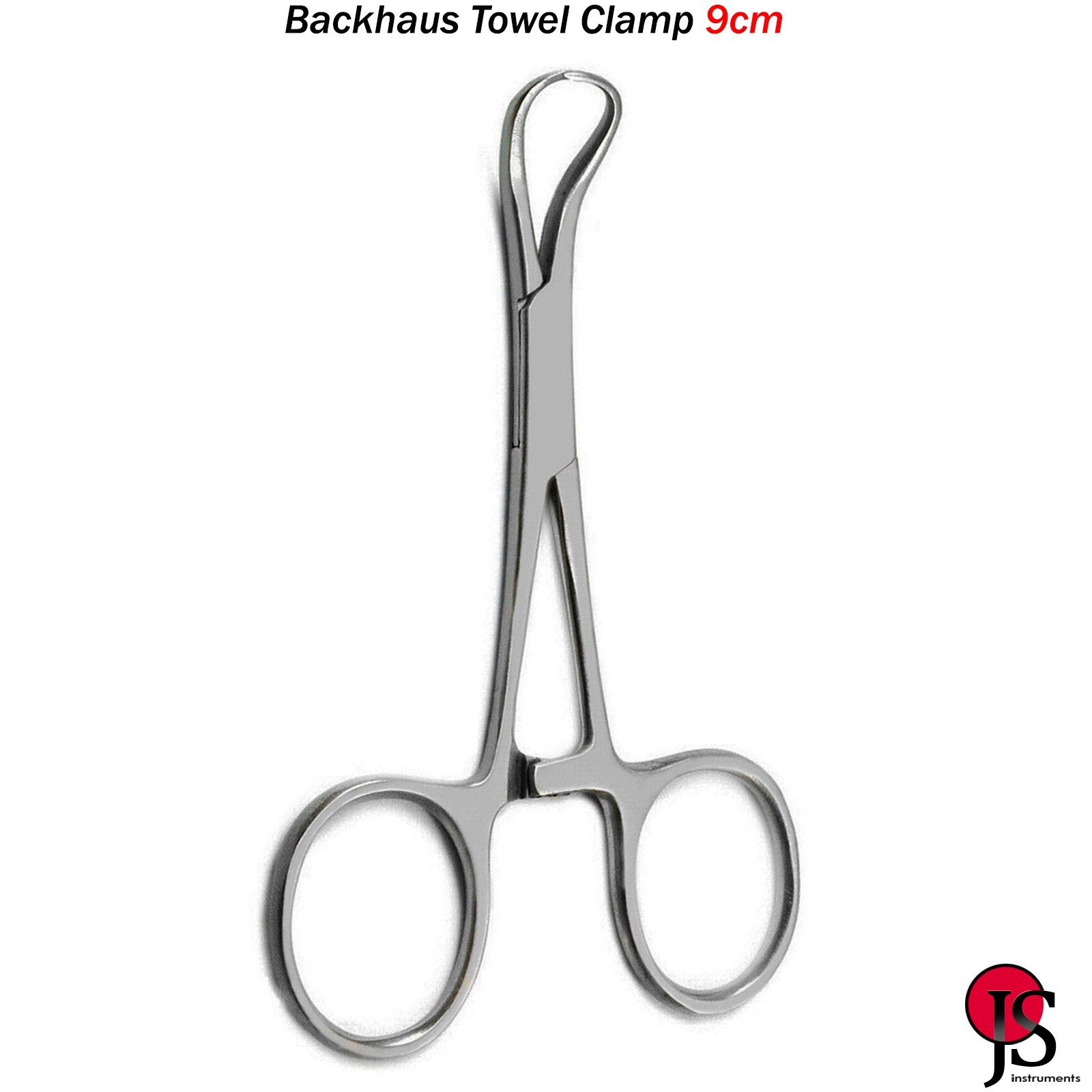 Backhaus Towel Clamp Forceps 9cm Hemostatic Surgical Veterinary Instruments 5PCS