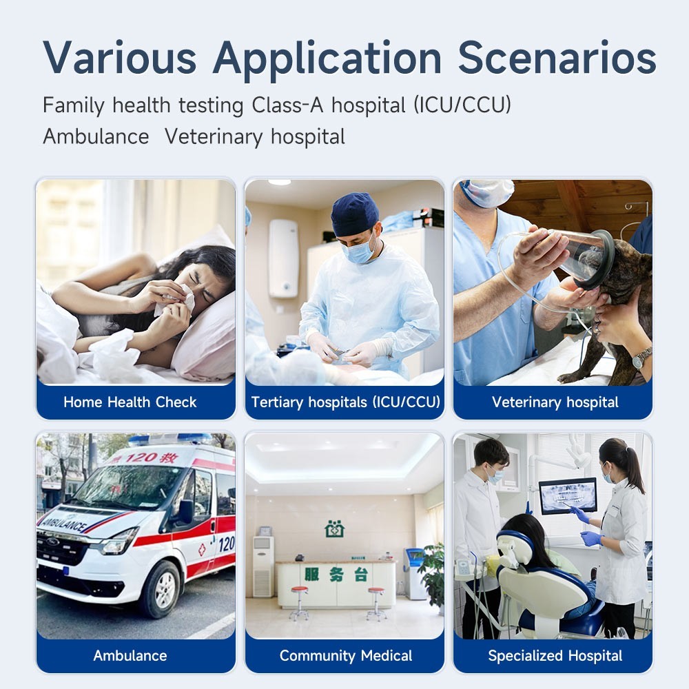 7″ Handheld Patient Monitor Vital Signs Monitor ECG/NIBP/TEMP/RESP/SPO2/PR
