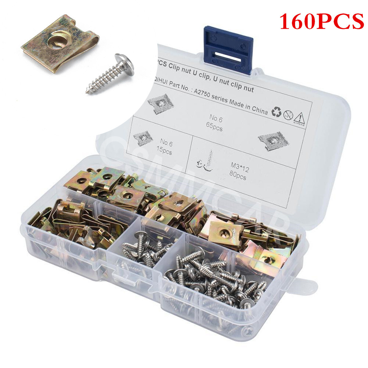 Speed Fasteners U Nuts Self Tapping Screw Spire U Clips For Car Interior Panels
