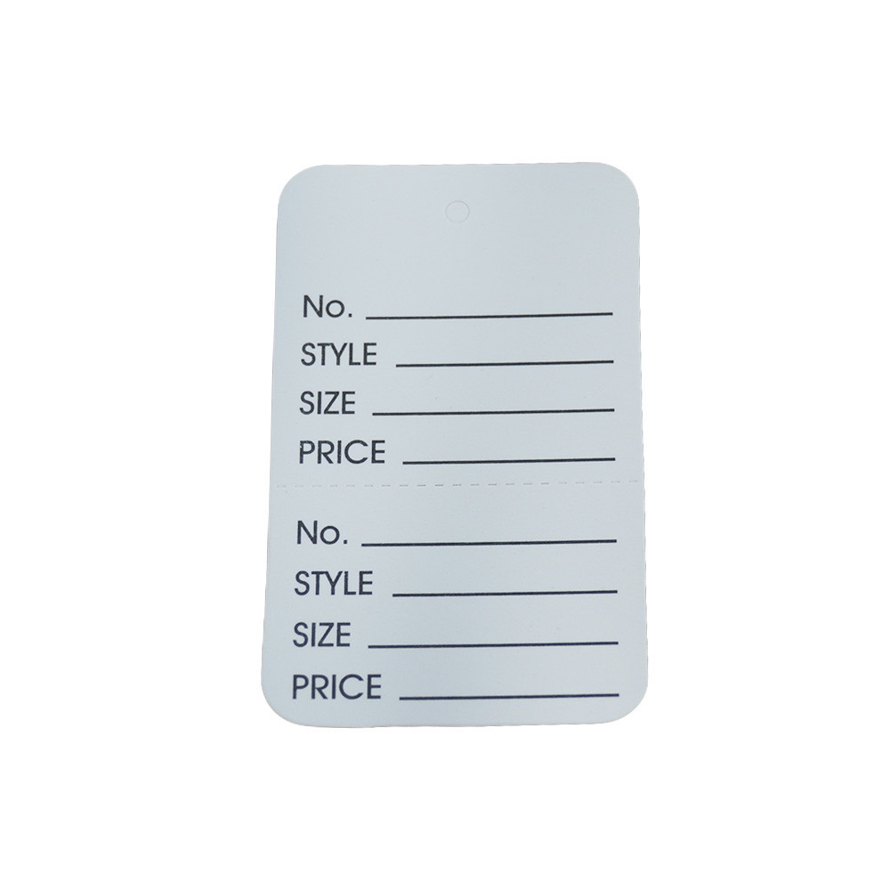 1000 Pcs Large White Merchandise Coupon Price Tag Perforated 1-3/4″x 2-7/8″
