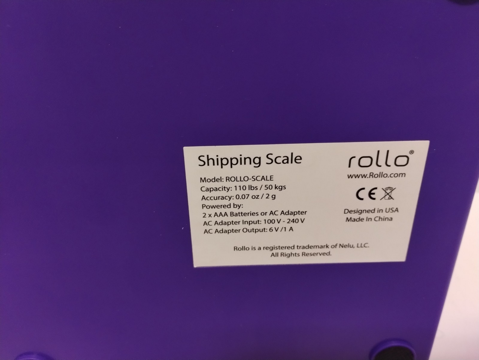 Rollo Shipping Scale For Packages Digital Postal Packaging (Scale Only)