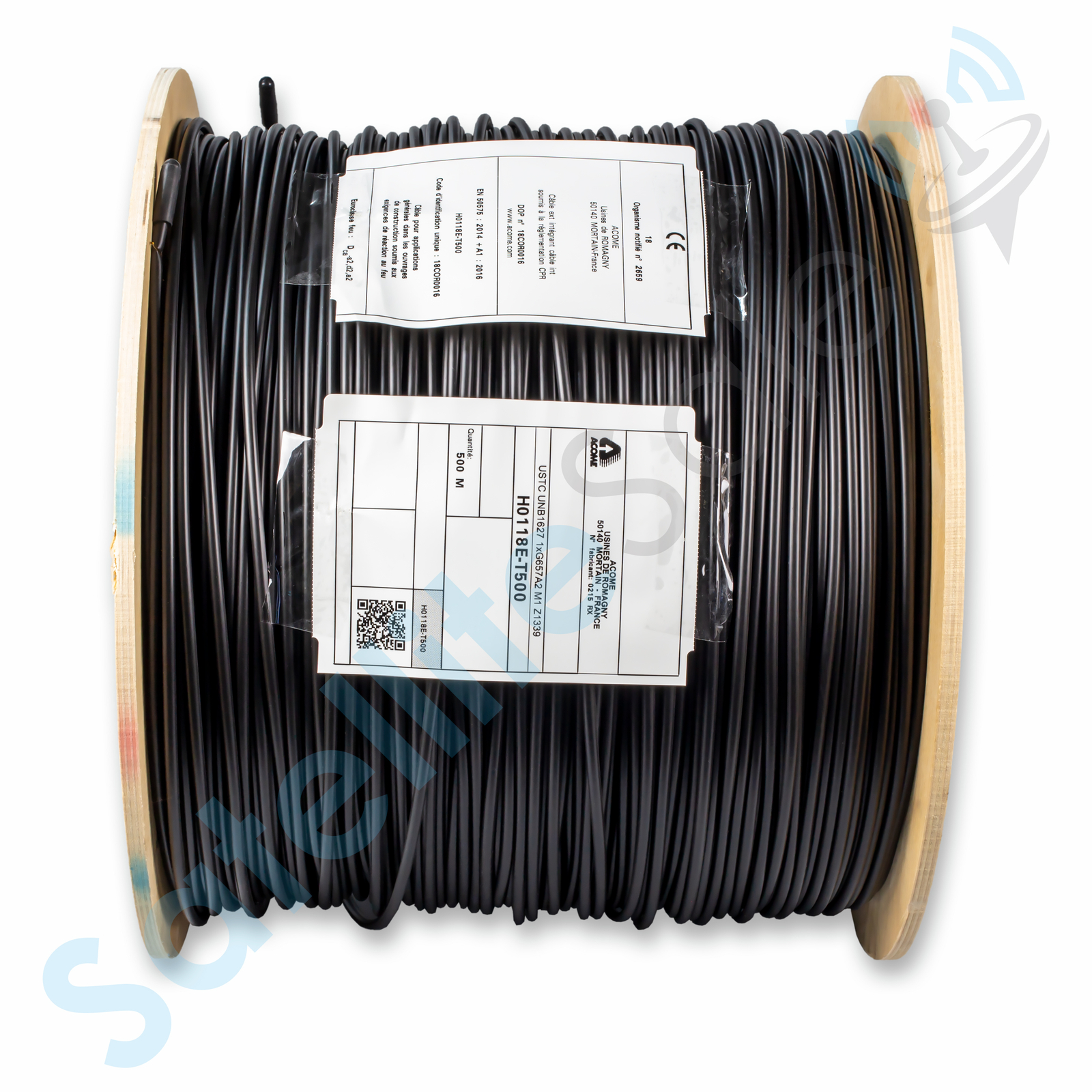 Acome UNB1627 Indoor/Outdoor Strippable Fiber Optic Drop Cable 500m/1640ft