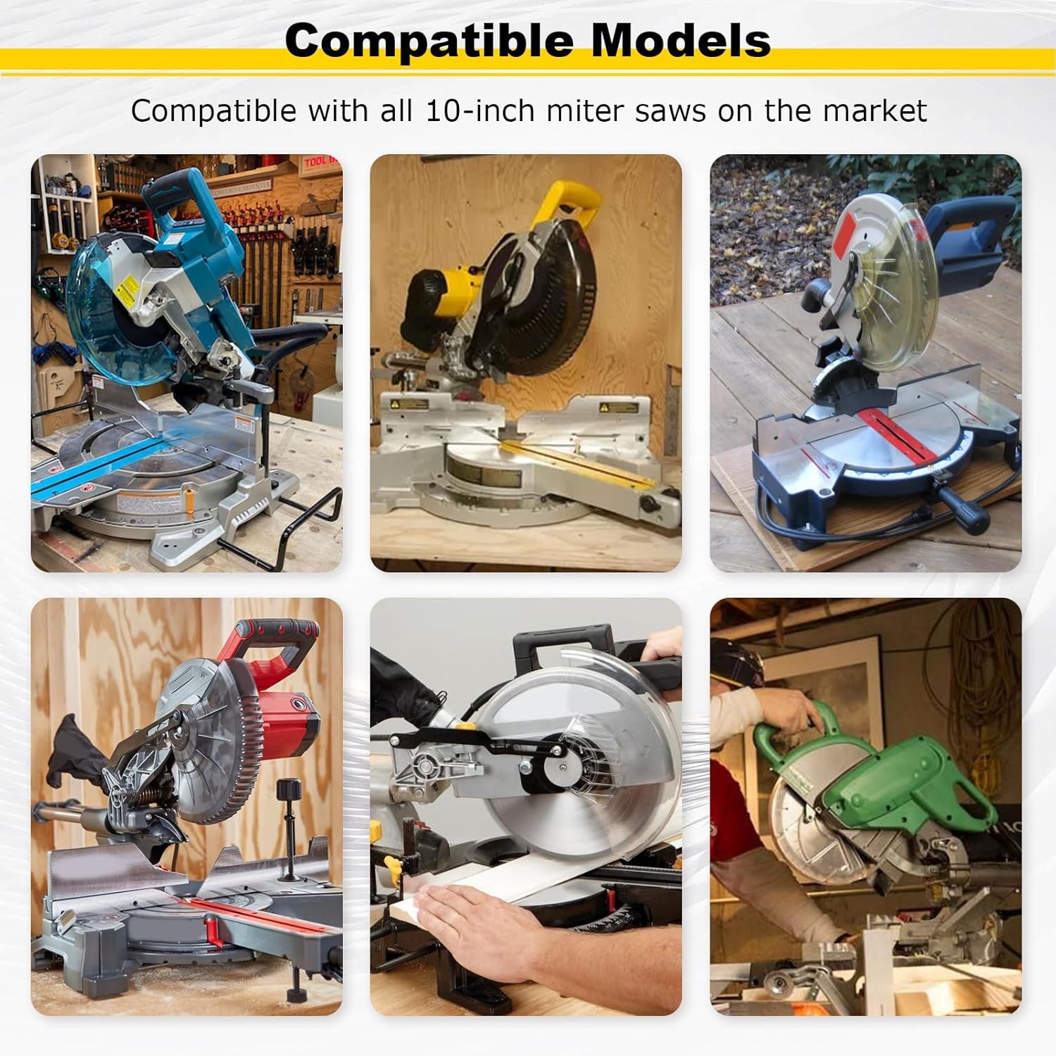Miter Saw Dust Hood with Light, Miter Saw Dust Collector Attachment