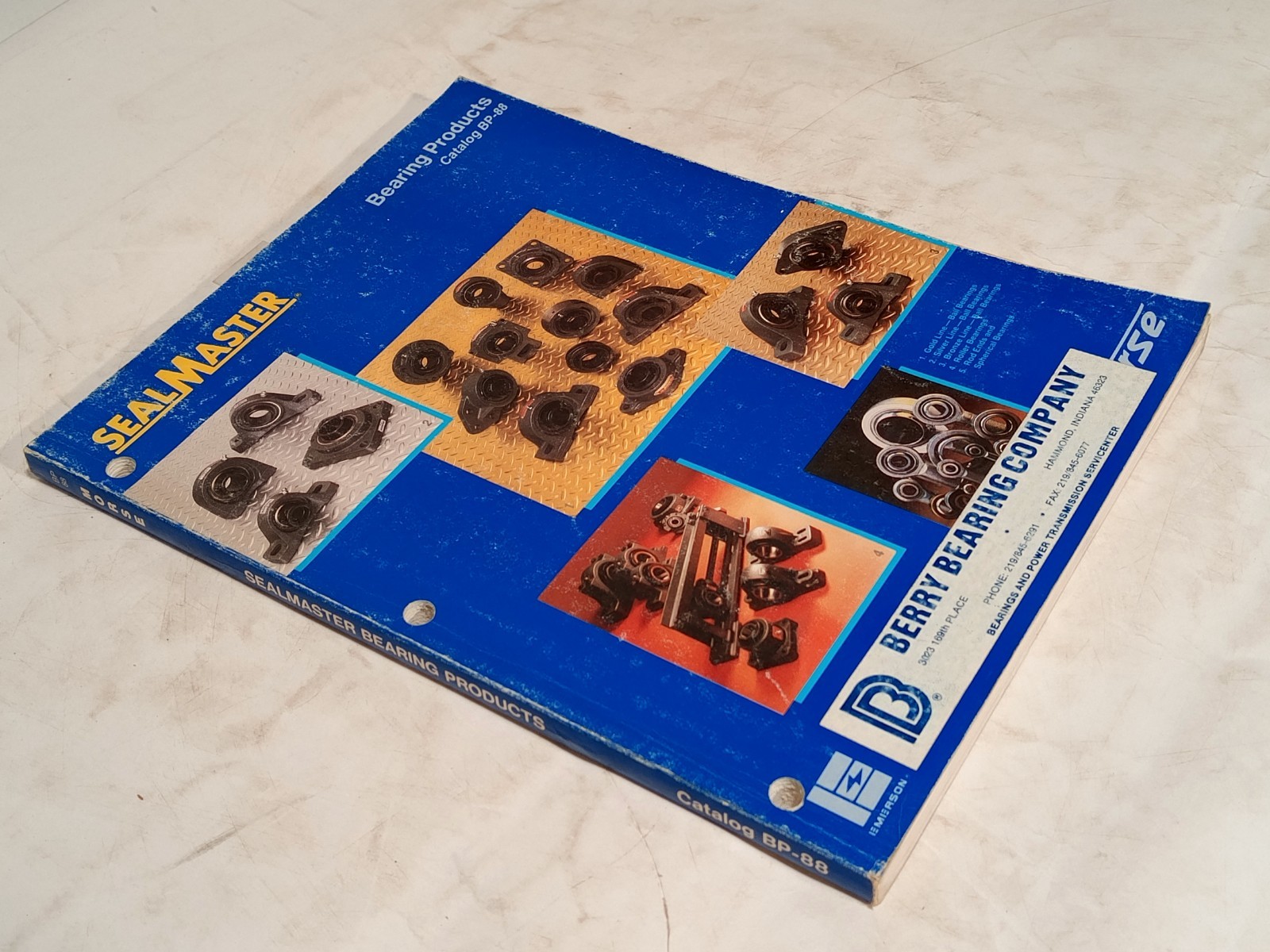 Sealmaster BP-88 Bearing Products Catalog 1988 Emerson as shown