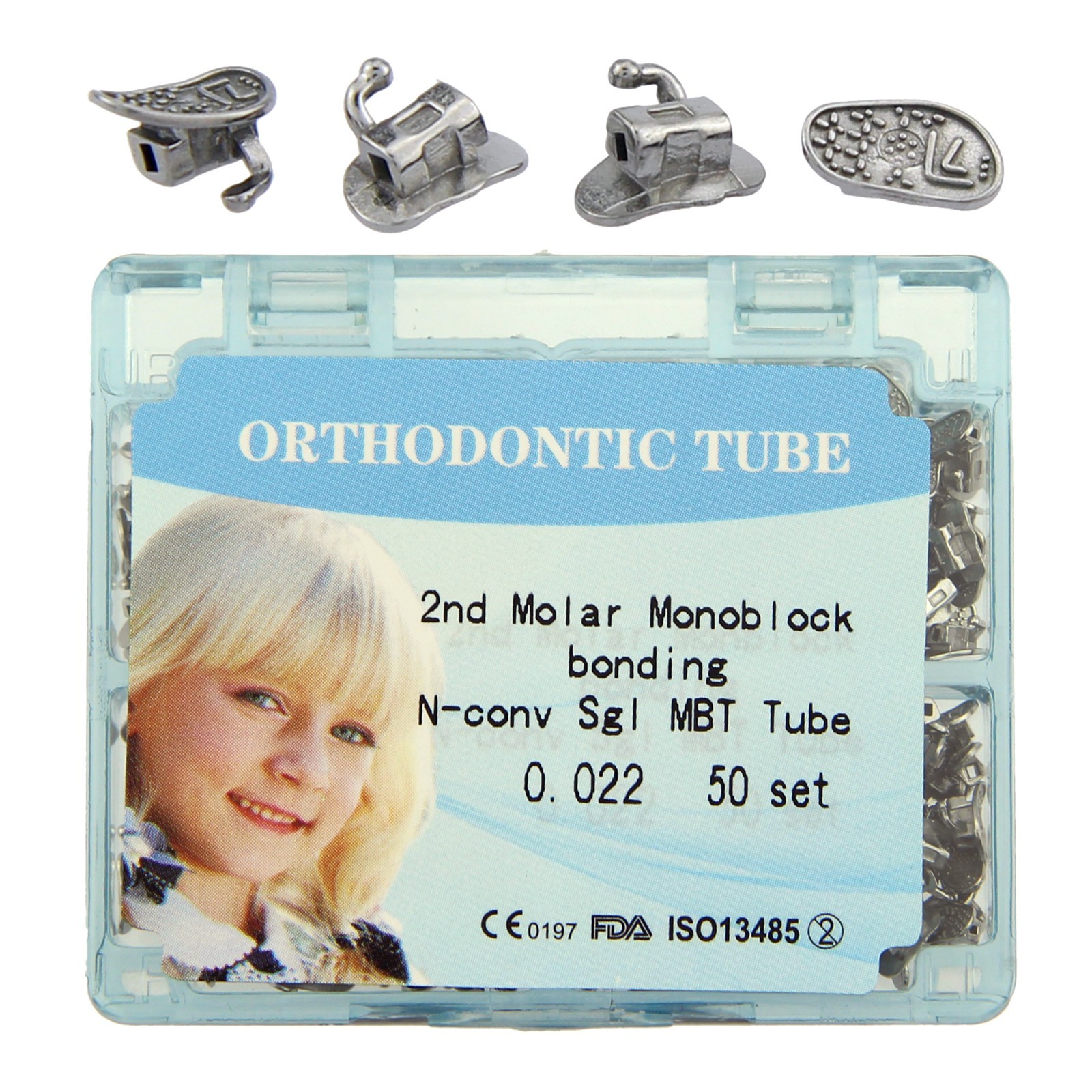 Dental Orthodontic Buccal Tube Molar Tubes Roth MBT 0.022 Convertible Monoblock