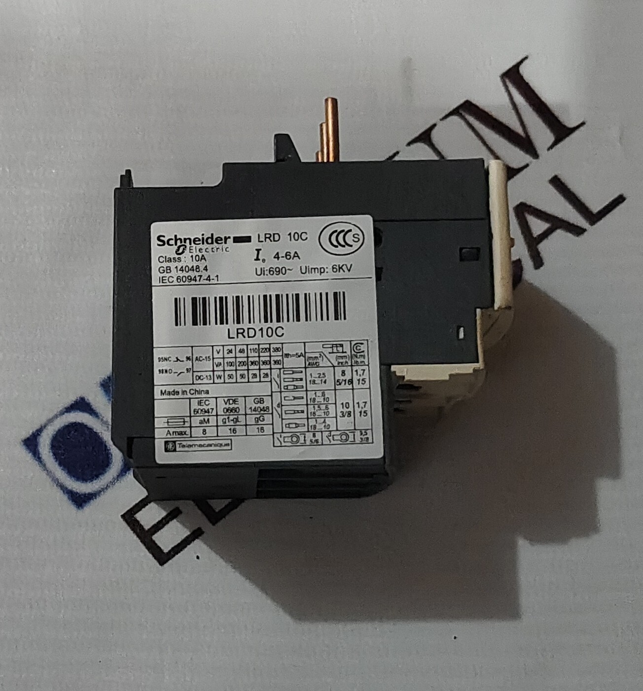 SCHNEIDER ELECTRIC LRD10C THERMAL OVERLOAD RELAY RANGE 4-6AMP FREE FAST SHIPPING