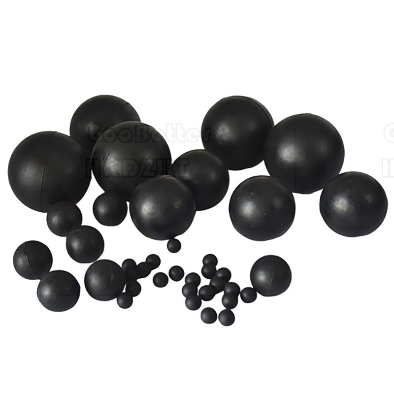Nitrile Rubber Balls 2 mm ~ 160 mm Black Round Solid Rubber Ball Bouncy Ball