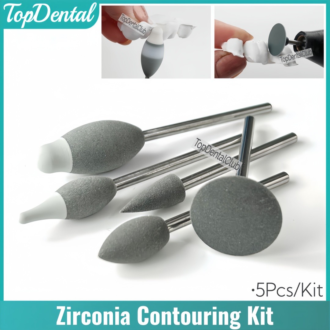 Dental Zirconia Contouring Kit Z-Kit Green State Pre-Sintered Polishing Finish