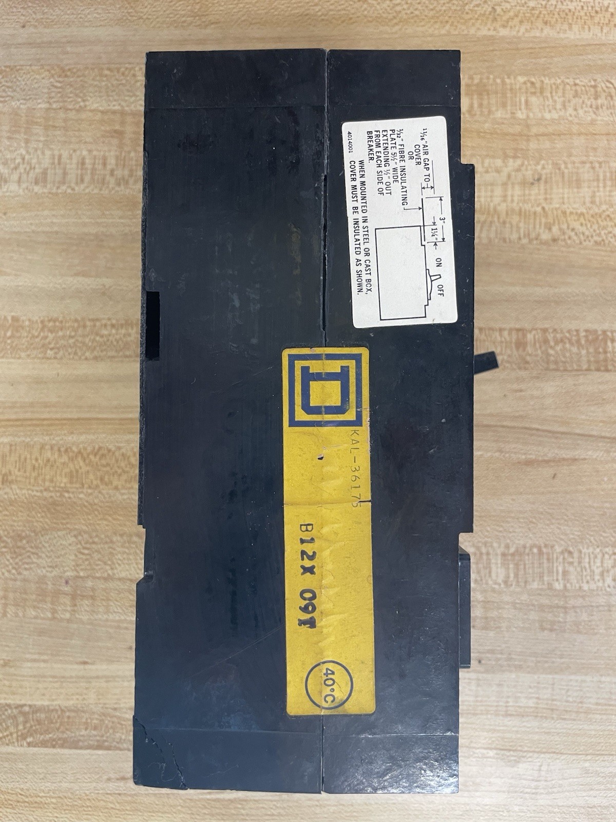 Square D KAL36175 175 Amp 3Pole 240VAC Circuit Breaker