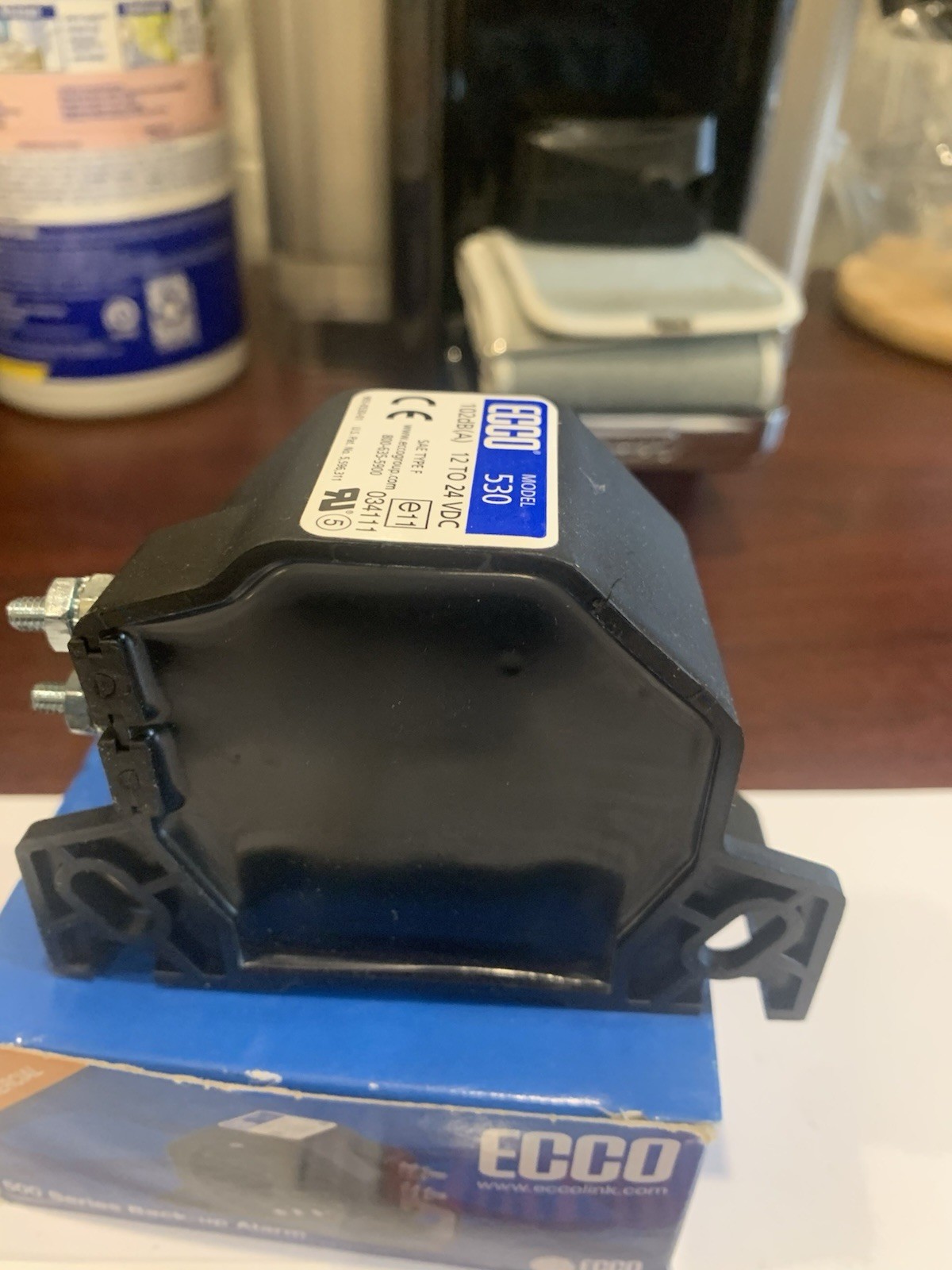 NEW Ecco 500 Series Back-Up Alarm Model 520 12-24V Black Alarm System 97dB NOB