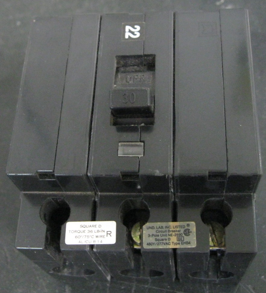 Square D EHB34030 Circuit Breaker 30A 3P