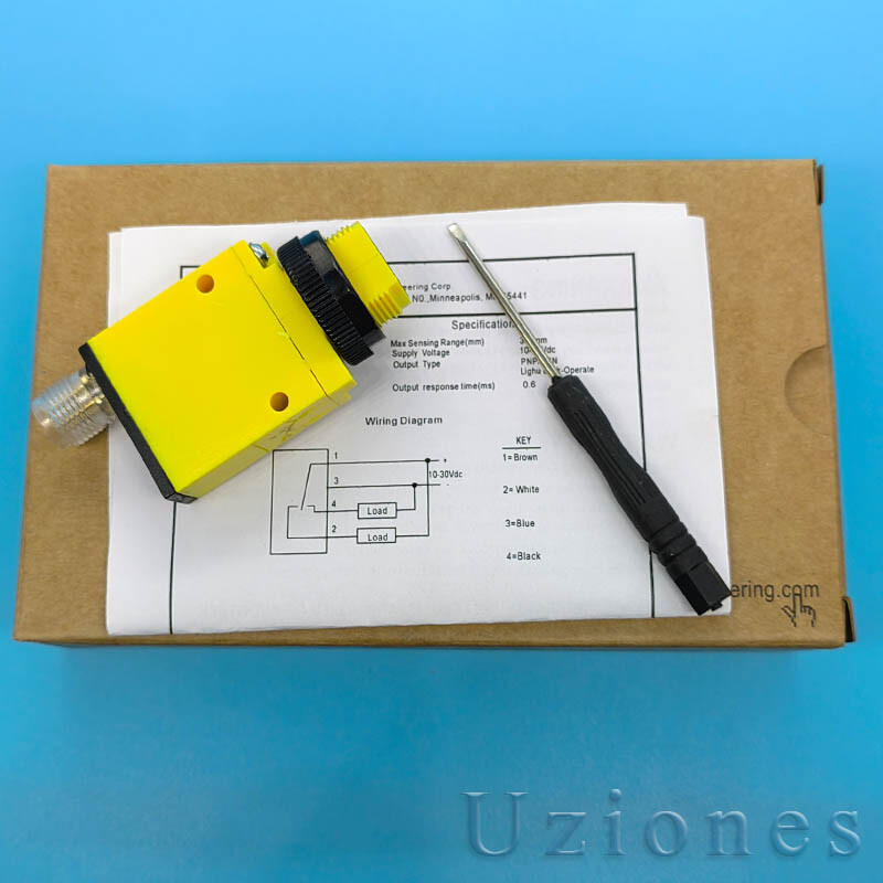 Diffuse Photoelectric Sensor Switch For Banner Mini Beam SM312DQD 10-30VDC 4-Pin