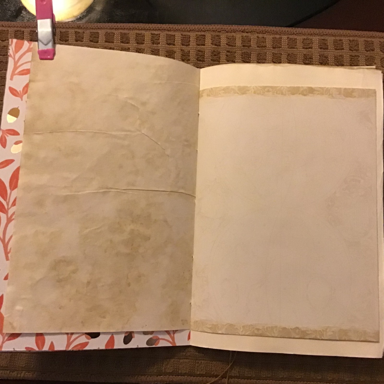 Handmade Junk Journal Naked Junk Journal 9” x 6” Mushroom Print Card Stock Cover