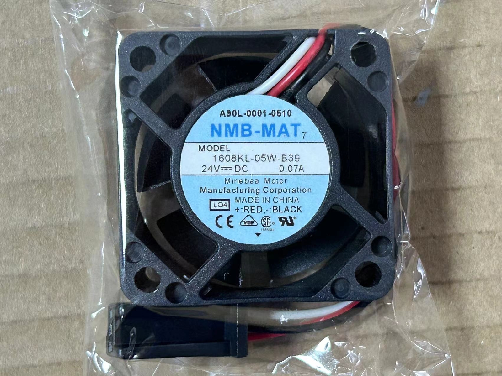 For NMB A90L-0001-0510 1608KL-05W-B39 0.07A 24V Alarm Fan with Alarm
