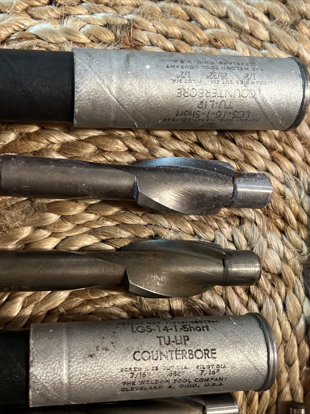 (10) Weldon Tu-Lip Counterbore Various Sizes as Shown See Photos (J1)