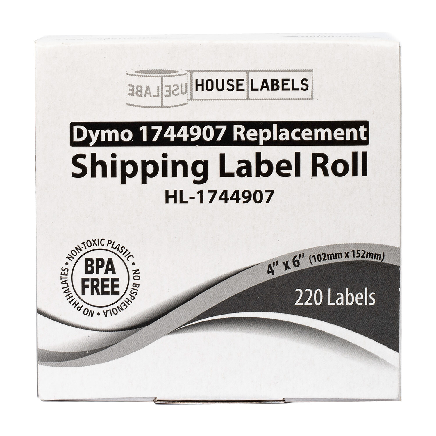 DYMO LW 1744907 4XL 4×6 (4″x6″) Direct Thermal Labels – (20) Rolls of 220