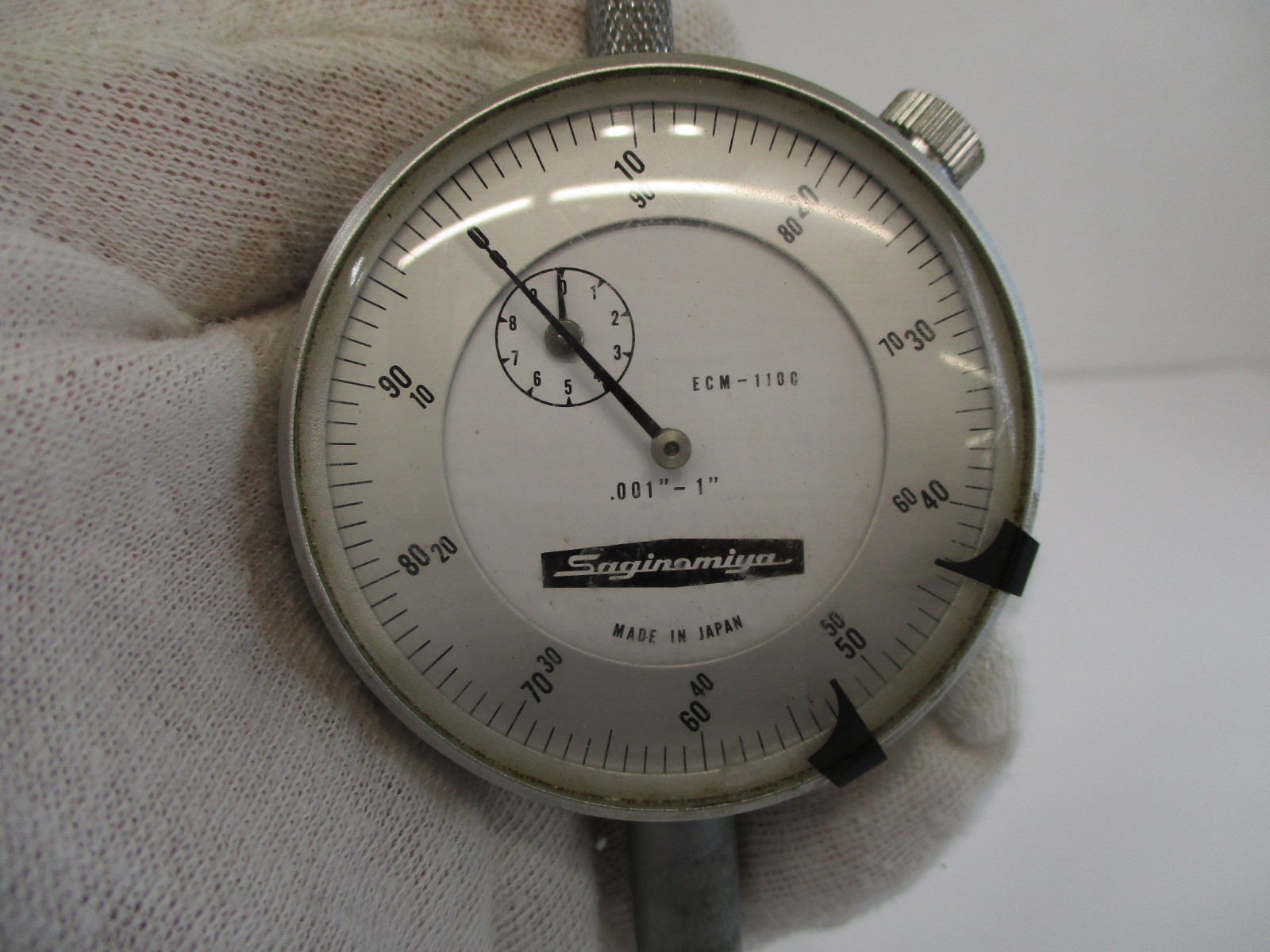 (2) SAGINOMIYA Dial Indicator s # ECM-1100 with 1″ Travel x .001″ Graduations