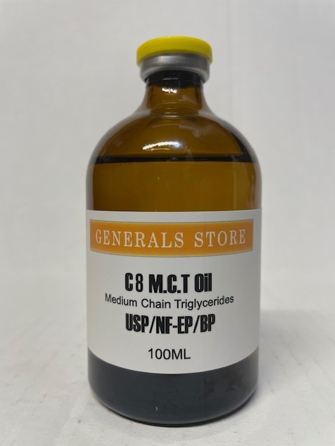 MCT Oil – C8, USP/NF (EP/BP) FCC KOSHER -100ml Vial