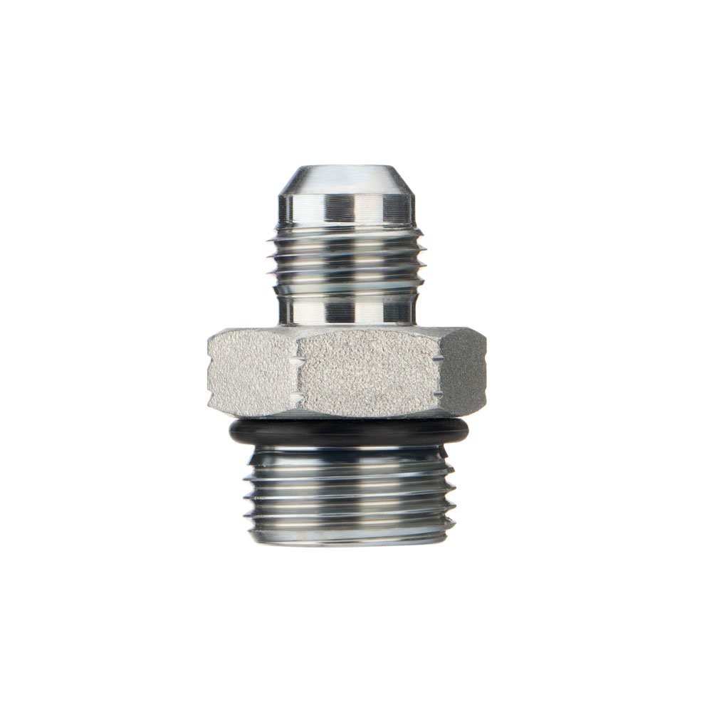10 Pack 3/8″ JIC 37° Male x #8 SAE/ORB Male Hydraulic Hose Adapter Fittings New