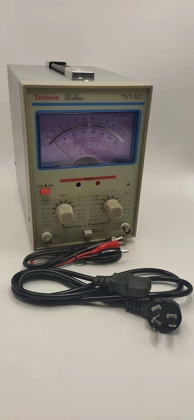 TVT-322 Dual Channel Milivoltmeter Double Needle Millivoltmeter New Design