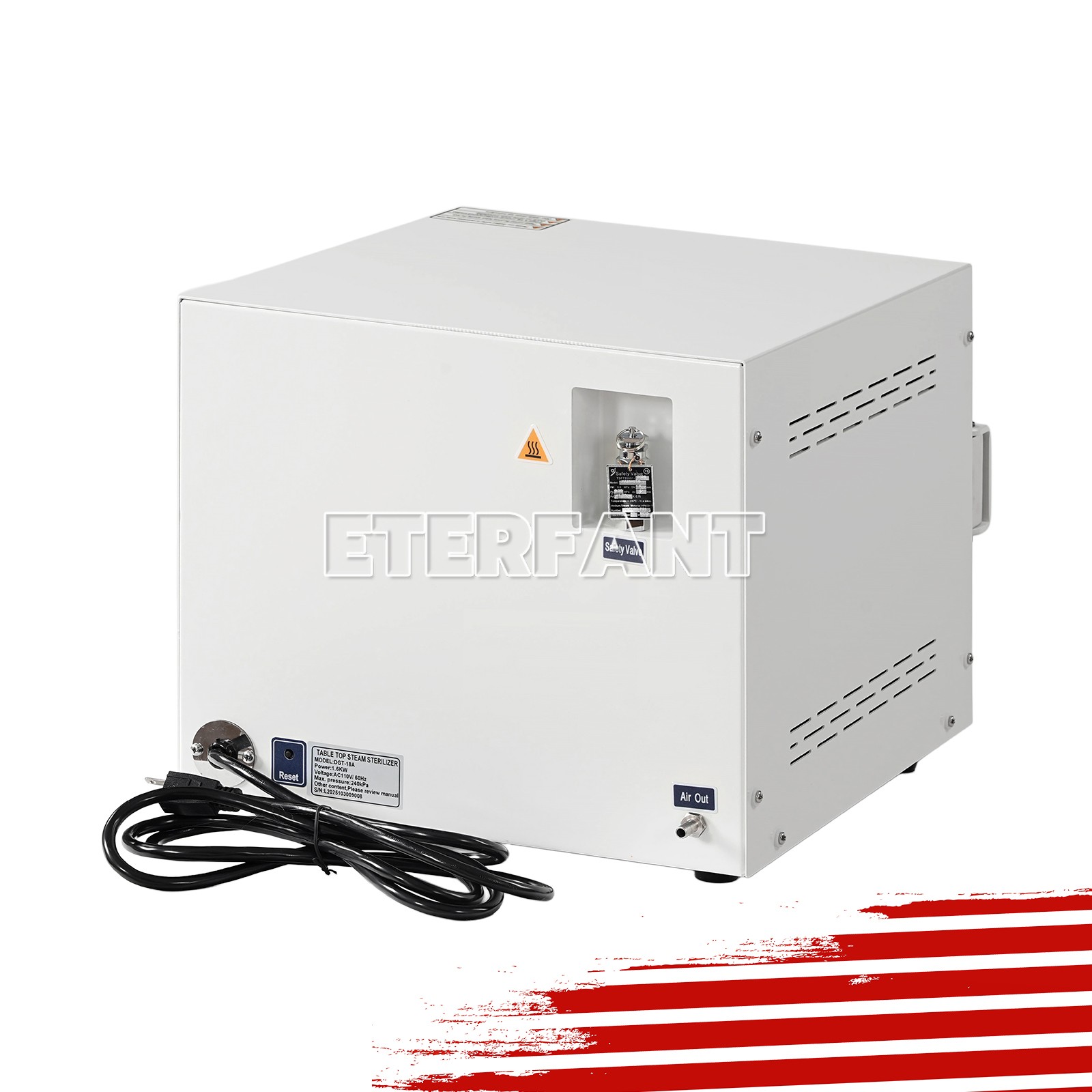 ETERFANT 18L Dental Autoclave Steam Sterilizer Medical Sterilization US