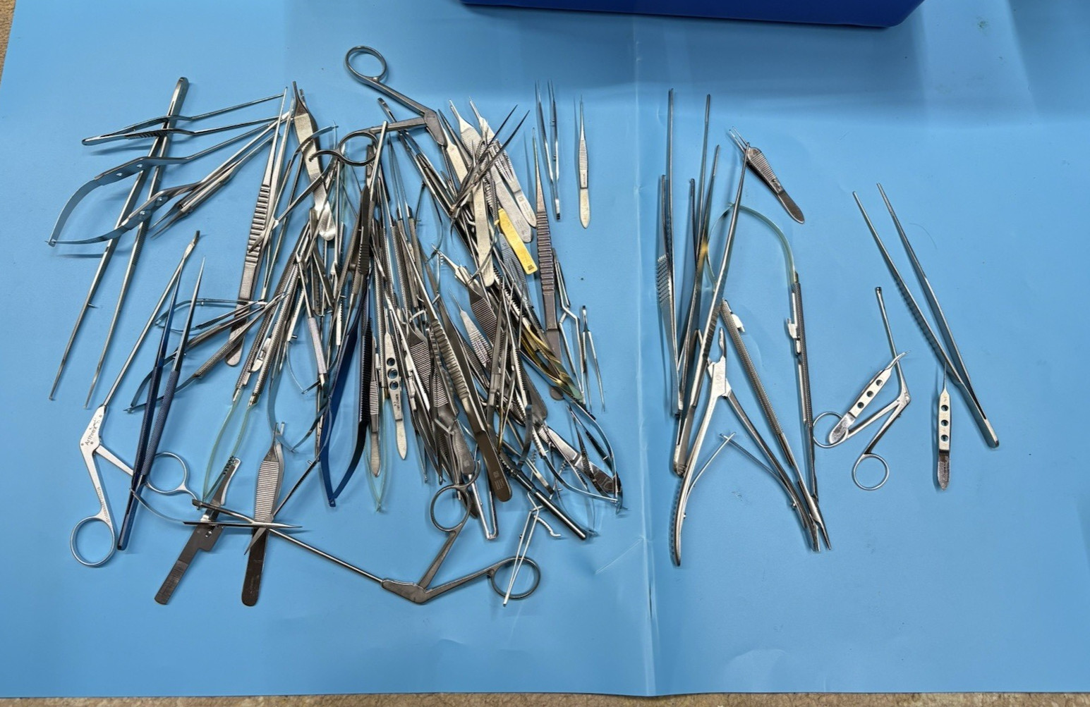 80X Medical Instruments Micro Scissors-Iris Needle Holders Forceps Tweezers