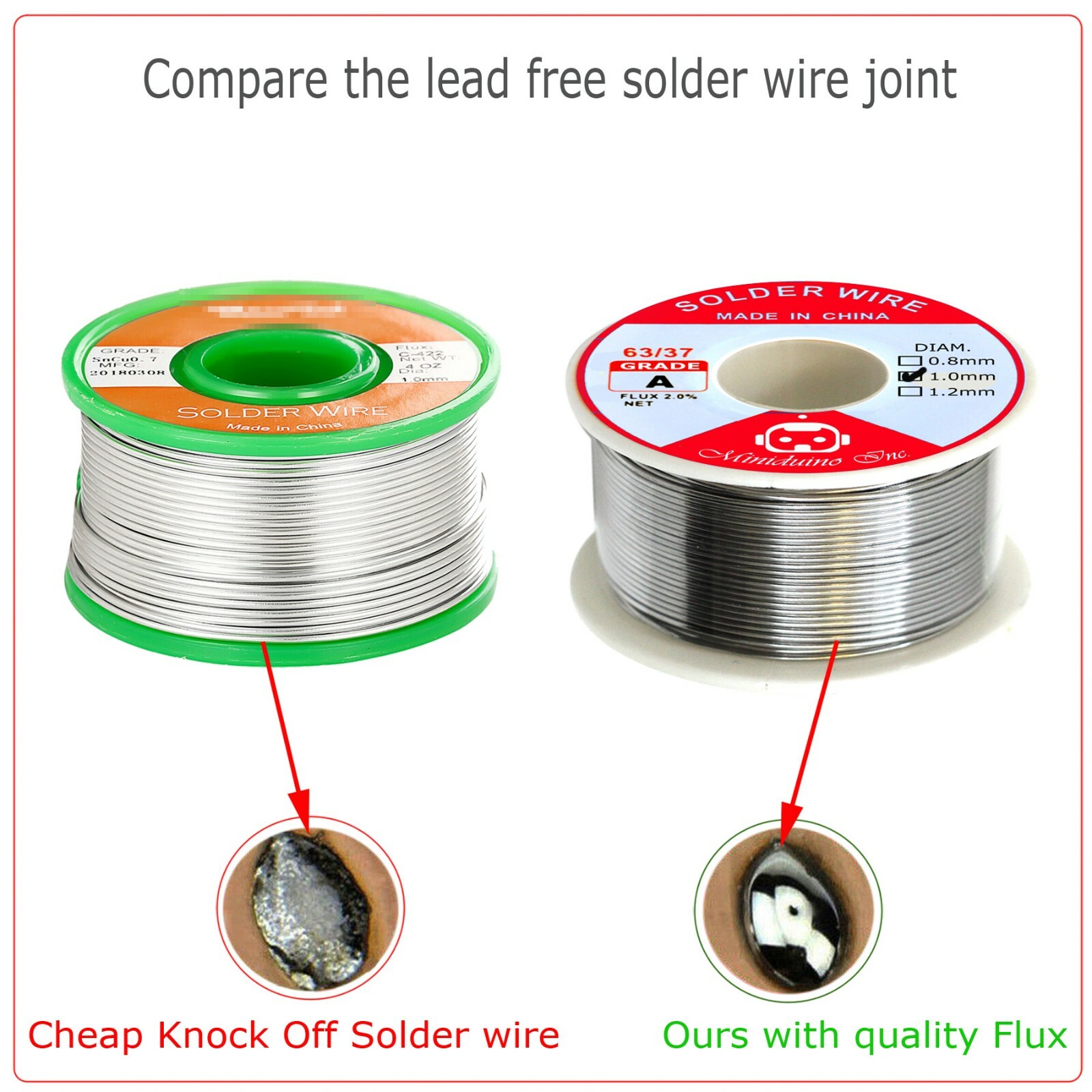 63/37 Tin Line Soldering 1.0mm Rosin Core Solder Flux Welding Wire Reel Hot