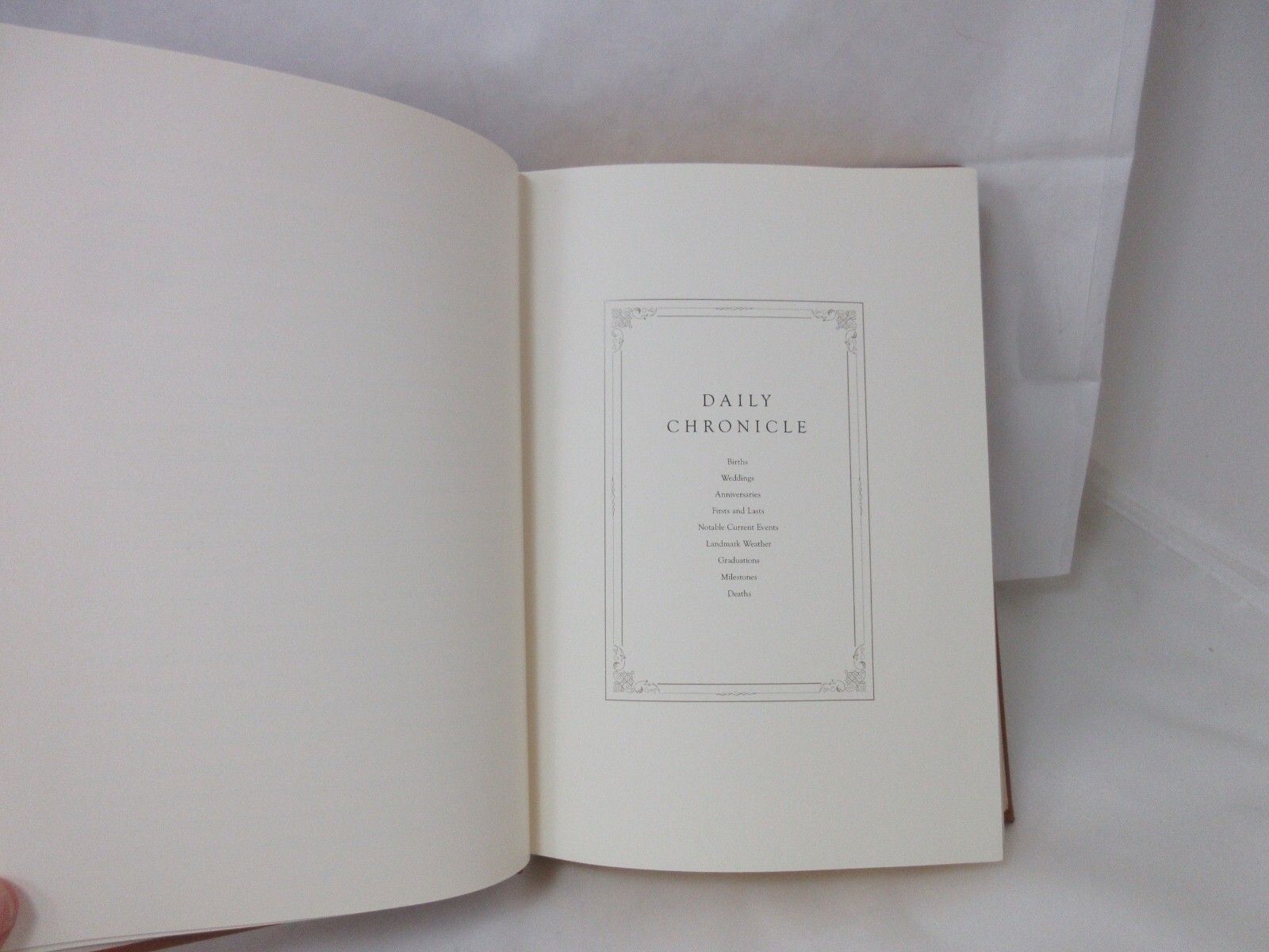 Personal Record: A Lifetime Memoir Heirloom Quality 8″ Leather Journal Levenger