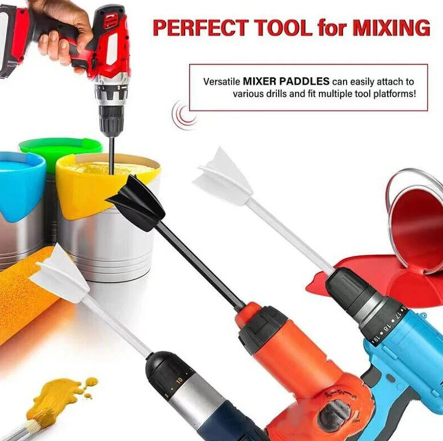 1pc Epoxy Resin Mixer Paddle Drill Attachment Stirrer Drill Chuck – NEW