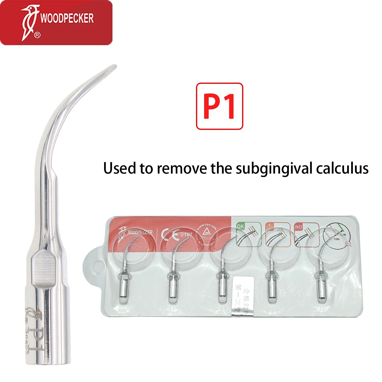 Woodpecker Ultrasonic Piezo Scaler Handpiece HW-5L LED HW-3H Tips for Clinic