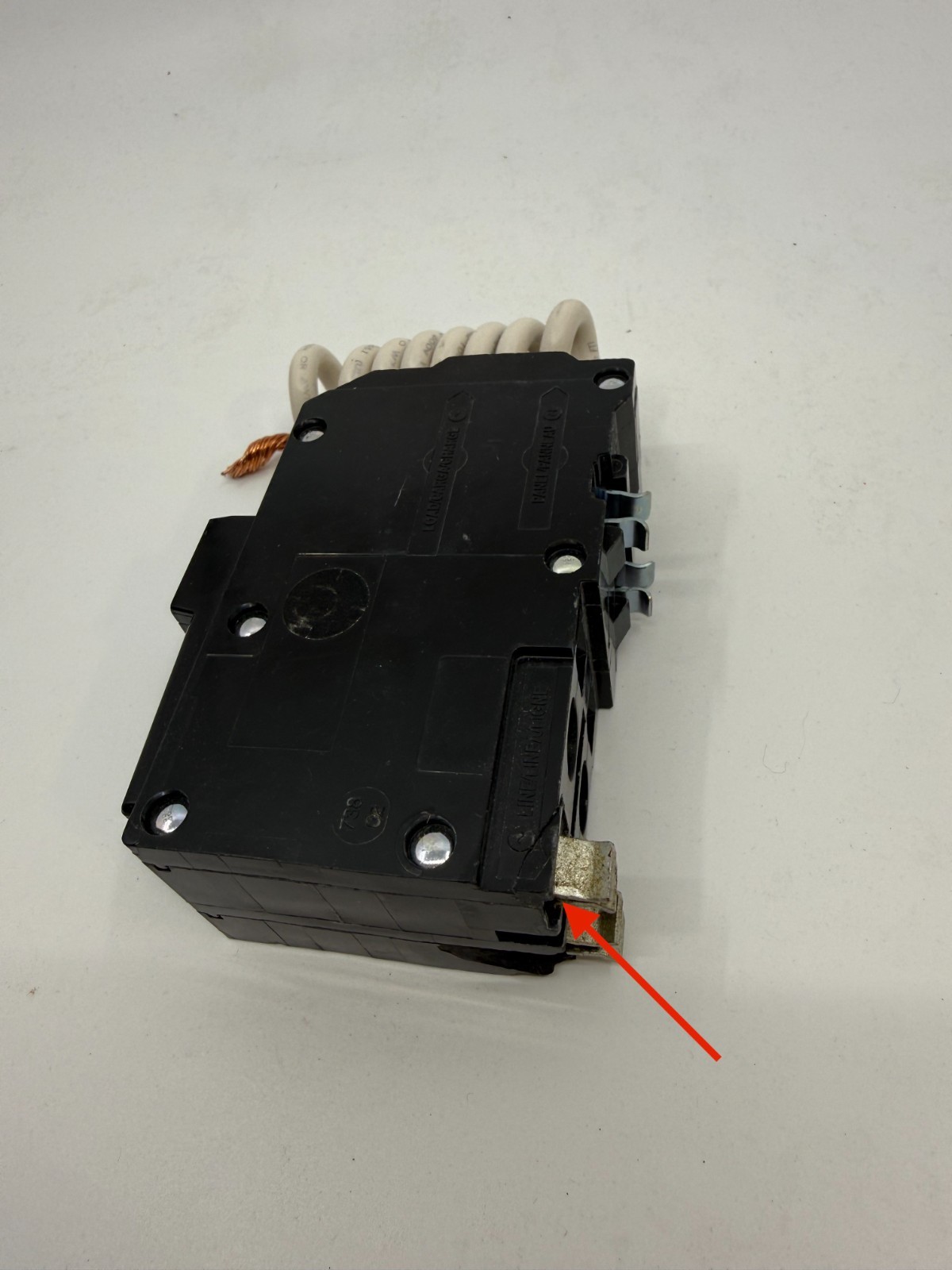 Square D QO250GFI QO 50 Amp 2-Pole GFCI Circuit Ground Fault FLAW